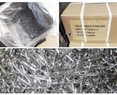 Packing of hot-dipped galvanized fence staples / u-nails/ u type nails