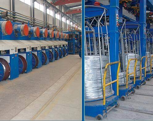 Galvanized wire production line
